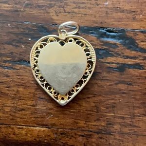 14K Gold Heart Pendant